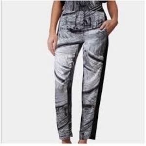 Helmut Lang Monochrome Abstract Women's Cropped Pants